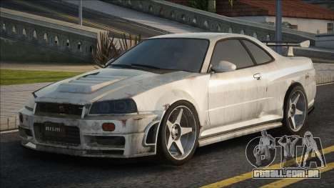 Nissan GT-R Nismo White para GTA San Andreas