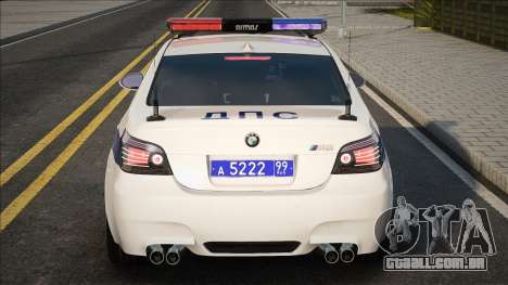 BMW M5 E60 Polícia de Trânsito 2012-2015 para GTA San Andreas