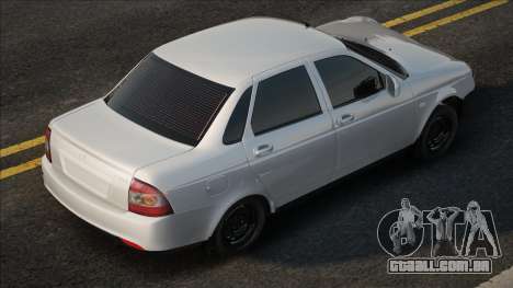 Lada Priora Branco Quebrado para GTA San Andreas