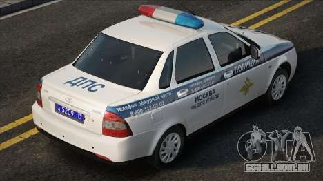 Lada Priora 2170 Polícia Polícia de Trânsito 201 para GTA San Andreas