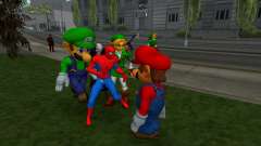 Luigi de Super Smash Bros Melee para GTA San Andreas