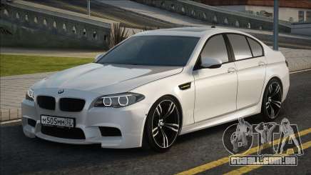 BMW M5 Branco Stock para GTA San Andreas