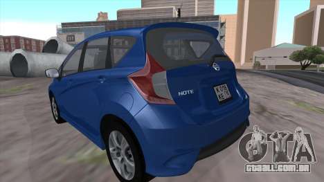 Nissan Note Euro 2014 para GTA San Andreas