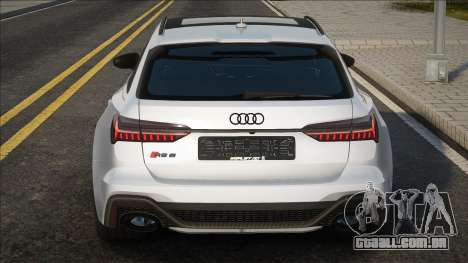 Audi RS6 Avant 2020 White para GTA San Andreas