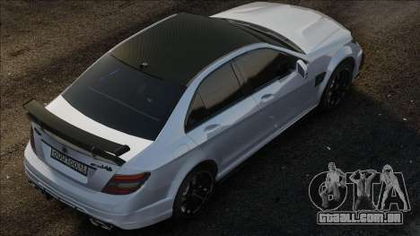 Mercedes-Benz C63 W204 White para GTA San Andreas