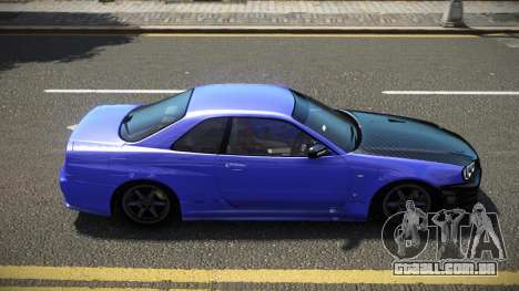 Nissan Skyline R34 Rufasey para GTA 4