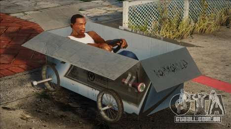 Caixa de papelão sobre rodas para GTA San Andreas