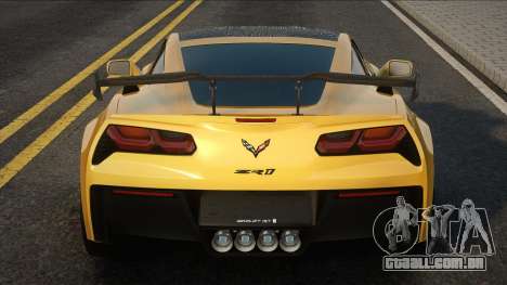 Chevrolet Corvette ZR1 2019 Yellow para GTA San Andreas