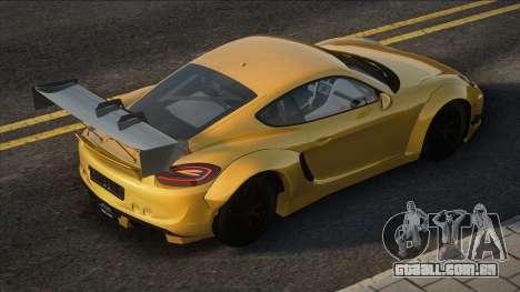 Porsche Cayman GTS 2015 Yellow para GTA San Andreas