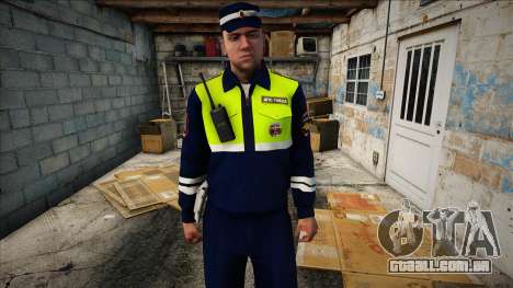 Inspetor de polícia de trânsito com um walkie-ta para GTA San Andreas