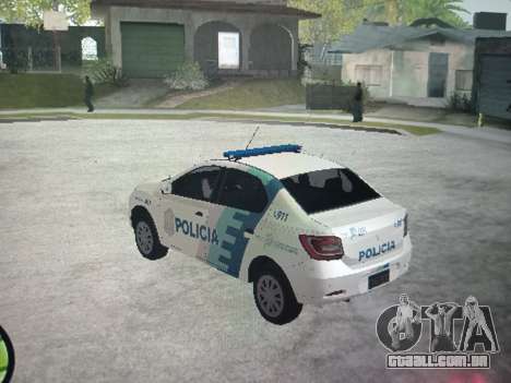 Polícia Renault Logan para GTA San Andreas