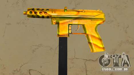 Tec-9 Texture Gold para GTA Vice City