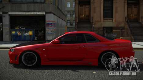 Nissan Skyline R34 Lanuga para GTA 4