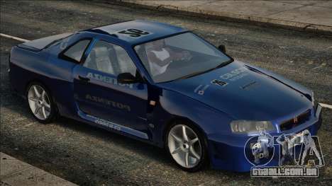 Nissan Skyline R34 Calsonic para GTA San Andreas