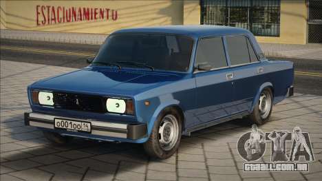 VAZ 2107 Estoque Azul para GTA San Andreas