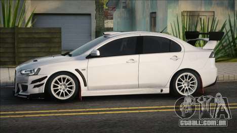 Mitsubishi Lancer Evolution 10 White para GTA San Andreas