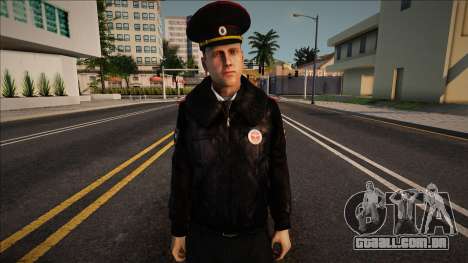 Um policial em um uniforme de inverno para GTA San Andreas