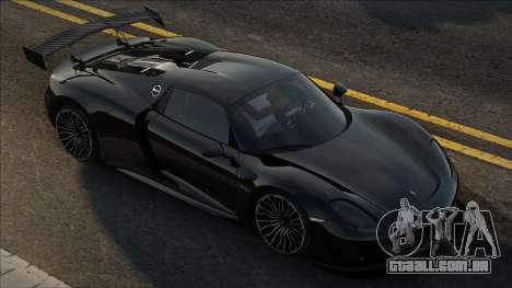 Porsche 918 Spyder 2014 Blek para GTA San Andreas