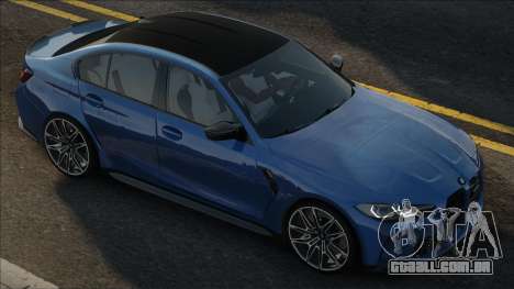 BMW M3 Competition G80 2021 Blue para GTA San Andreas