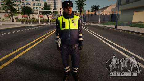 Policial de trânsito em uniforme de inverno para GTA San Andreas