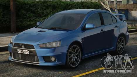 Mitsubishi Lancer Evolution Blu para GTA San Andreas