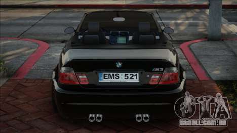 BMW M3 E46 Cabrio Blek para GTA San Andreas