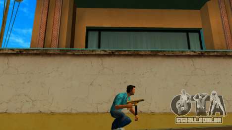 Tec-9 Texture Gold para GTA Vice City