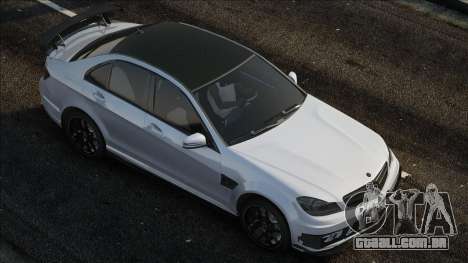 Mercedes-Benz C63 W204 White para GTA San Andreas