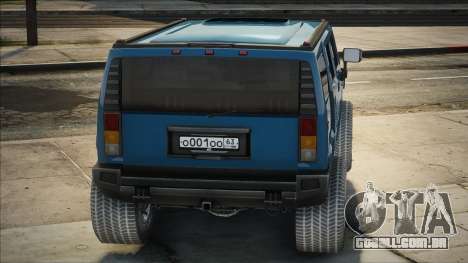 Hummer H2 Blue para GTA San Andreas