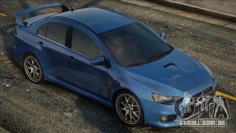 Mitsubishi Lancer Evolution Blu para GTA San Andreas