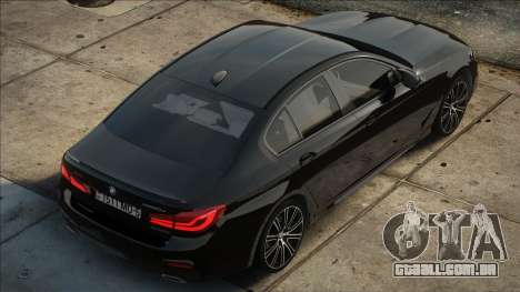 BMW G30 M550D Black para GTA San Andreas