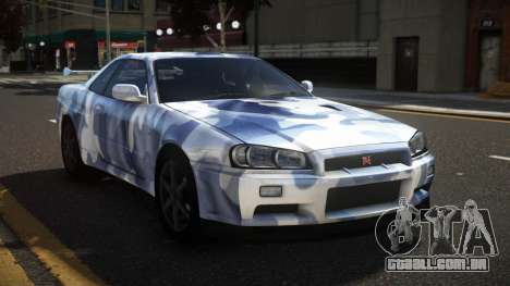 Nissan Skyline R34 Heroshi S10 para GTA 4