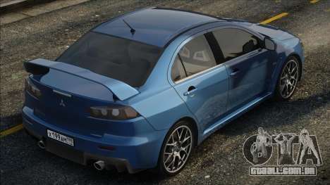 Mitsubishi Lancer Evolution Blu para GTA San Andreas