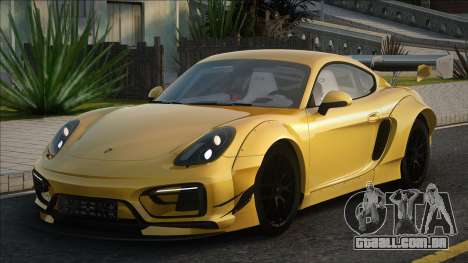 Porsche Cayman GTS 2015 Yellow para GTA San Andreas