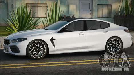 BMW M8 Gran Coupé Branco para GTA San Andreas