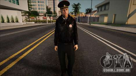 Um policial em um uniforme de inverno para GTA San Andreas