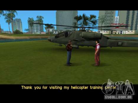 Mod de missão de treinamento de helicóptero Hunt para GTA Vice City