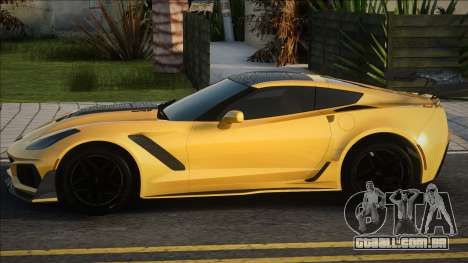 Chevrolet Corvette ZR1 2019 Yellow para GTA San Andreas