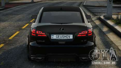 Lexus IS F Black para GTA San Andreas