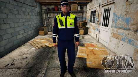 Inspetor de polícia de trânsito com um walkie-ta para GTA San Andreas