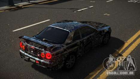 Nissan Skyline R34 Heroshi S14 para GTA 4