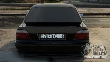 BMW E38 Preto em stock para GTA San Andreas