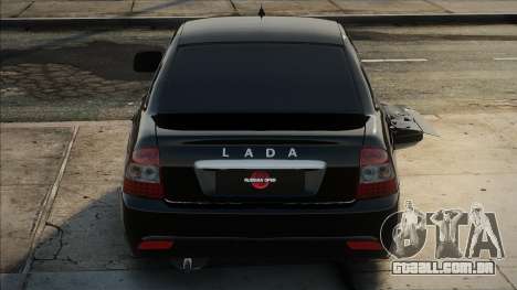 Lada Priora Black em Stoke após um acidente para GTA San Andreas