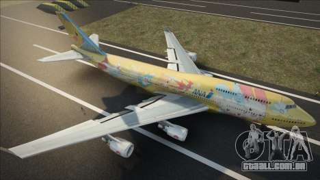 ANA In a Pokemon Livery B747-400 Skin para GTA San Andreas