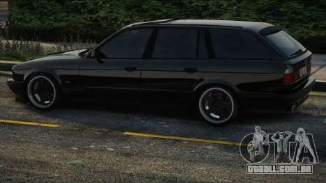 BMW e34 525i Touring 1996 Black para GTA San Andreas