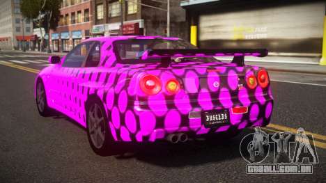 Nissan Skyline R34 Heroshi S8 para GTA 4