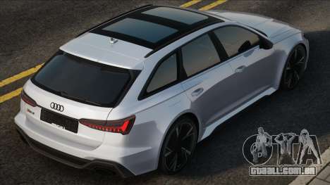 Audi RS6 Avant 2020 White para GTA San Andreas