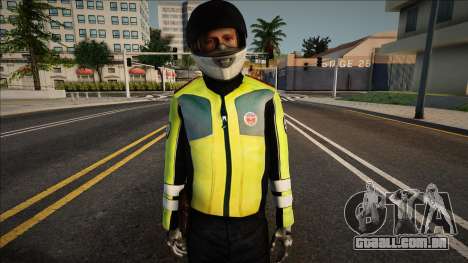 Inspetor do batalhão motorizado da polícia de tr para GTA San Andreas