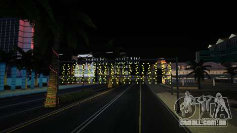 Postes com guirlanda (Pequeno em LV) para GTA San Andreas