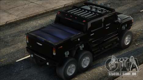 Hummer H6 Sut Pickup Blek para GTA San Andreas